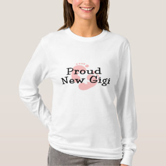 自慢の新しい赤ちゃんの足跡ギギガール Tシャツ