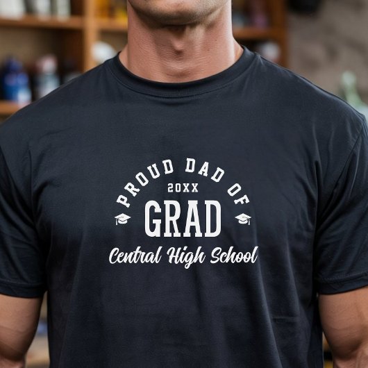 自慢の父 卒業 大学 タイポグラフィー 卒業式 Tシャツ