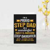 自慢の義理の娘の素敵な義理の父 ステップファザーの日 カード (黄色い花)