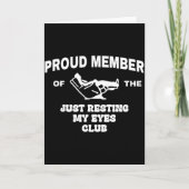 自慢の「ただ目を休めてるだけのクラブ」パパ会員 カード (正面)