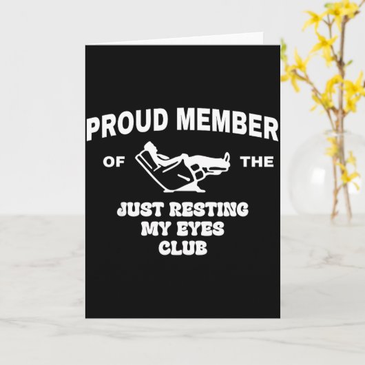 自慢の「ただ目を休めてるだけのクラブ」パパ会員 カード (黄色い花)