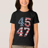 自慢のMAGA 第47代トランプ大統領就任式の日 トライブレンドTシャツ (正面)
