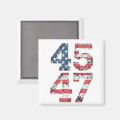 自慢のMAGA 第47代トランプ大統領就任式の日 マグネット (正面/裏面)