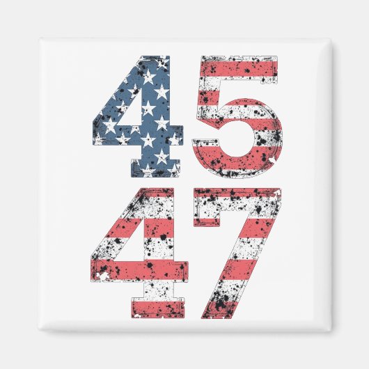 自慢のMAGA 第47代トランプ大統領就任式の日 マグネット (正面)