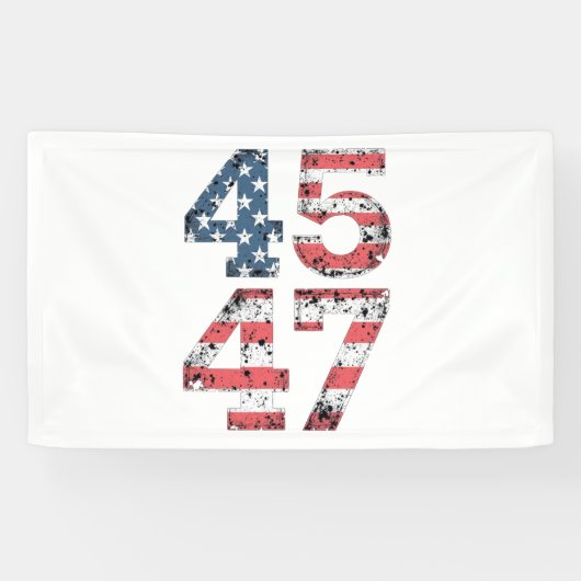 自慢のMAGA 第47代トランプ大統領就任式の日 横断幕 (横)