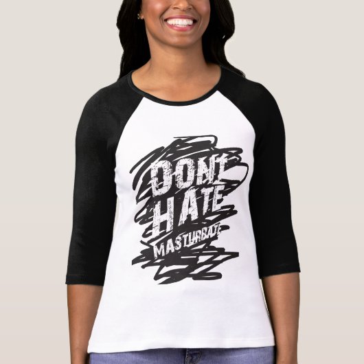 自慰行為をしますワイシャツに憎まないで下さい Tシャツ (正面)