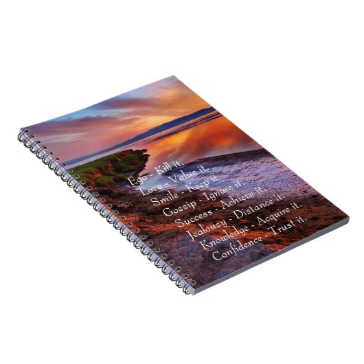 自我の殺害それは愛価値それスマイルそれを引用文保ちます ノートブック (右側)