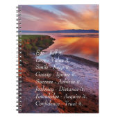 自我の殺害それは愛価値それスマイルそれを引用文保ちます ノートブック (正面)