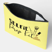 自撮おもしろい準備キットのワードアート アクセサリーポーチ (見開き)