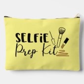 自撮おもしろい準備キットのワードアート アクセサリーポーチ (裏面)