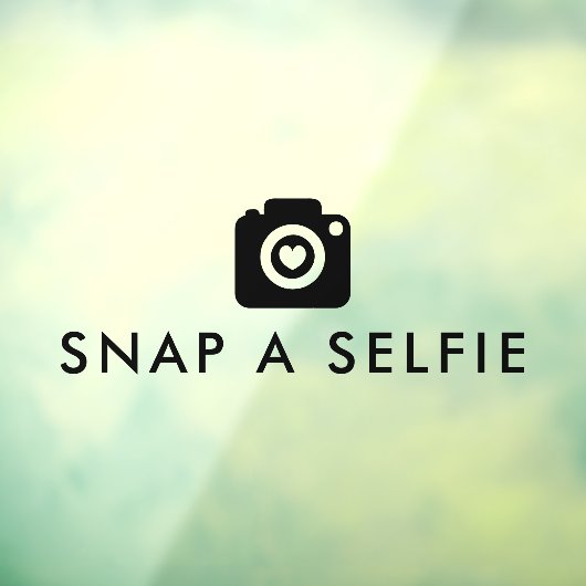 自撮りかわいいハートカメラ結婚の鏡 ウィンドウサイン (シート3)