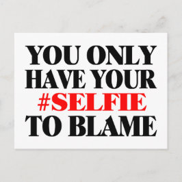 自撮りを責める ポストカード