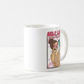 自撮りスケルトン自己愛は最高のレトロバレンタイン コーヒーマグカップ (正面右)