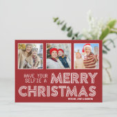 自撮りメリークリスマス3 Instagramの写真を撮る シーズンカード (スタンド正面)