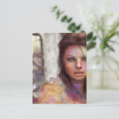 自撮り女 ポストカード (スタンド正面)