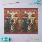 自撮り好き牛 薄葉紙 (クラフト)