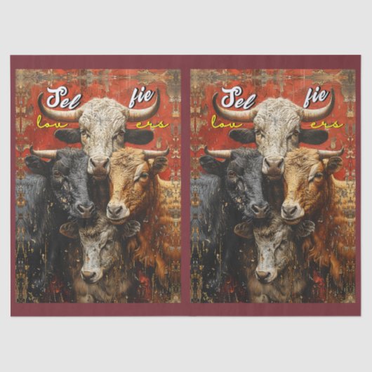 自撮り好き牛 薄葉紙 (正面)