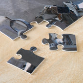 自撮り宇宙飛行士 – 顔と名前の追加 ジグソーパズル (側面)