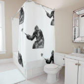 自撮り式バスルームのシャワーカーテン シャワーカーテン (インサイチュ)