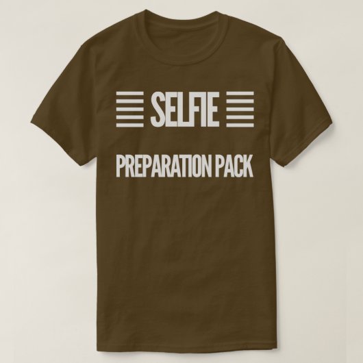 自撮り準備パック Tシャツ (デザイン正面)