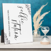 自撮り駅の看板イーゼル付き卓上プレート フォトプラーク (側面)