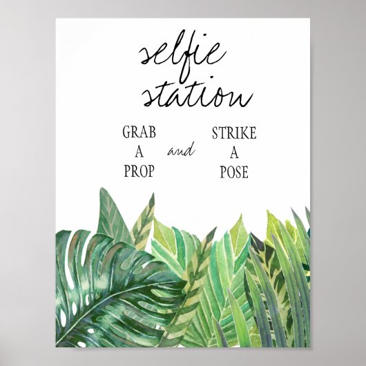 自撮り駅の看板 – 緑結婚色 ポスター (正面)