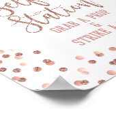 自撮り駅卒業パーティサインバラ金ゴールド ポスター (角)