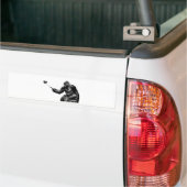 自撮り バンパーステッカー (トラック上)