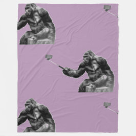 自撮り フリースブランケット