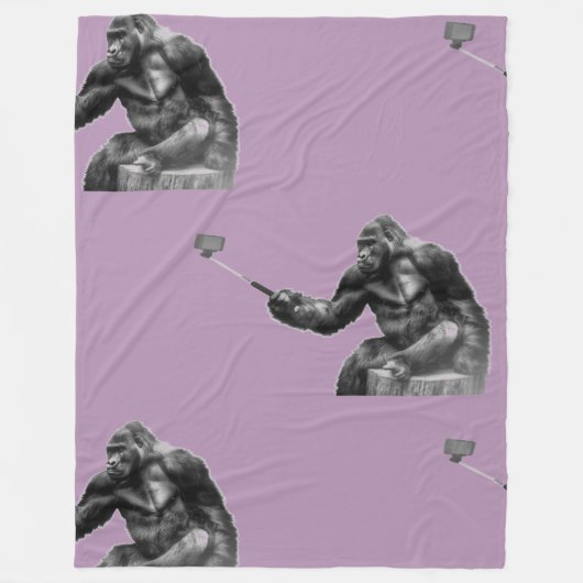 自撮り フリースブランケット (正面)