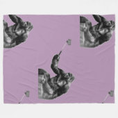 自撮り フリースブランケット (正面(横))