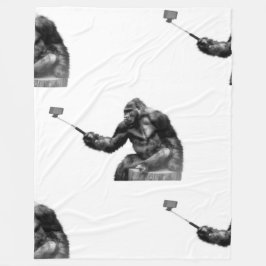 自撮り フリースブランケット