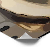 自撮り、抽象芸術MAn ポスター (角)