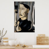 自撮り、抽象芸術MAn ポスター (キッチン)