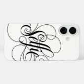 自撮エレガントり豪華な書道 Case-Mate iPhoneケース (裏面 (横))