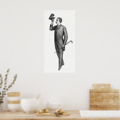 自撮ビクトリアン血紳士 ポスター (キッチン)