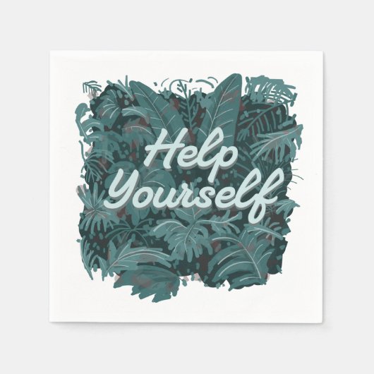 自救済身 スタンダードカクテルナプキン (正面)