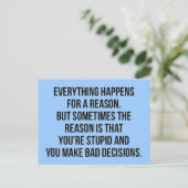 自明の理は時々何らかの理由で起こる ポストカード (スタンド正面)