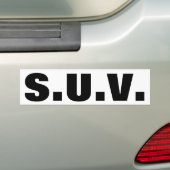 自明SUV バンパーステッカー (車上)