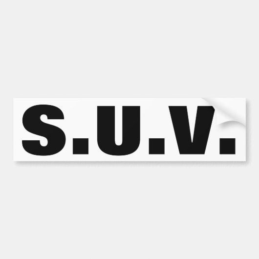 自明SUV バンパーステッカー (正面)