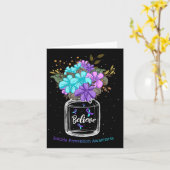 自死信じ防止認識度花輪 カード (黄色い花)