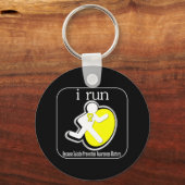 自死走防止の問題が原因 キーホルダー (正面)