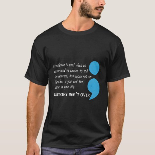 自殺うつ病認識度 Tシャツ (正面)