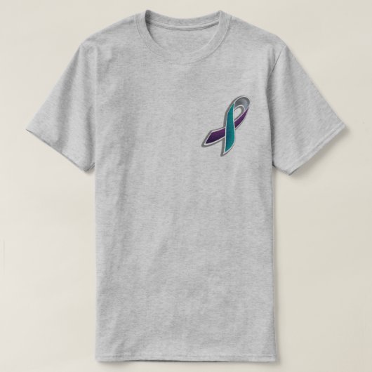 自殺およびPTSDの認識度のワイシャツ Tシャツ (デザイン正面)