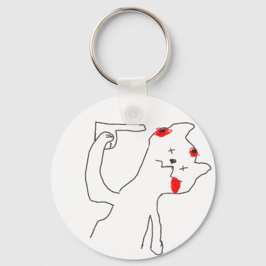自殺した猫 キーホルダー (正面)