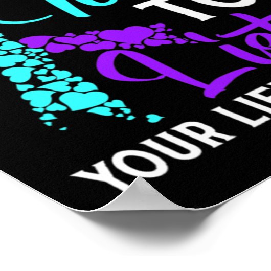 自殺する聞時間が認識度自爆する ポスター (角)