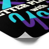 自殺で良い認識度メンタルヘルス ポスター (角)