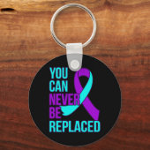 自殺のサポートは絶対に取り替えられない認識度 キーホルダー (裏面)