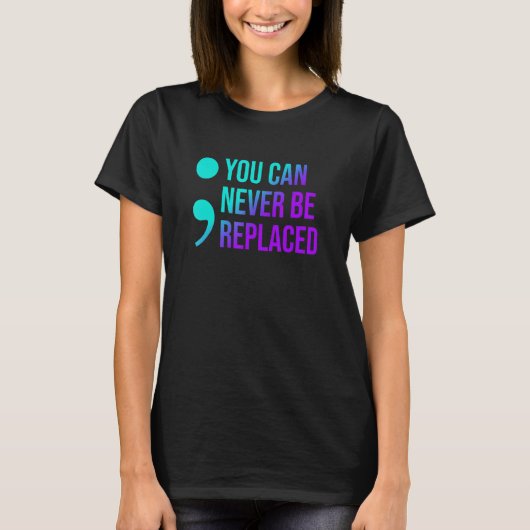 自殺の予防気付いて置き換えられない Tシャツ (正面)