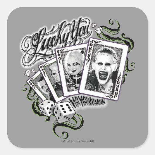 自殺の分隊幸運な| ""トランプ スクエアシール (正面)